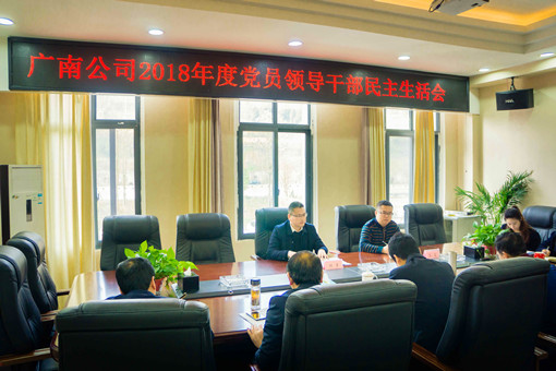 ag亚州游戏集团官网公司党委副书记但勇督导广南公司2018年度党员领导干部民主生活会.jpg